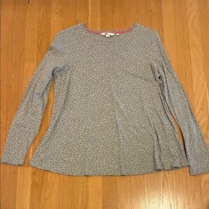 Boden Gray Long Sleeve Top
